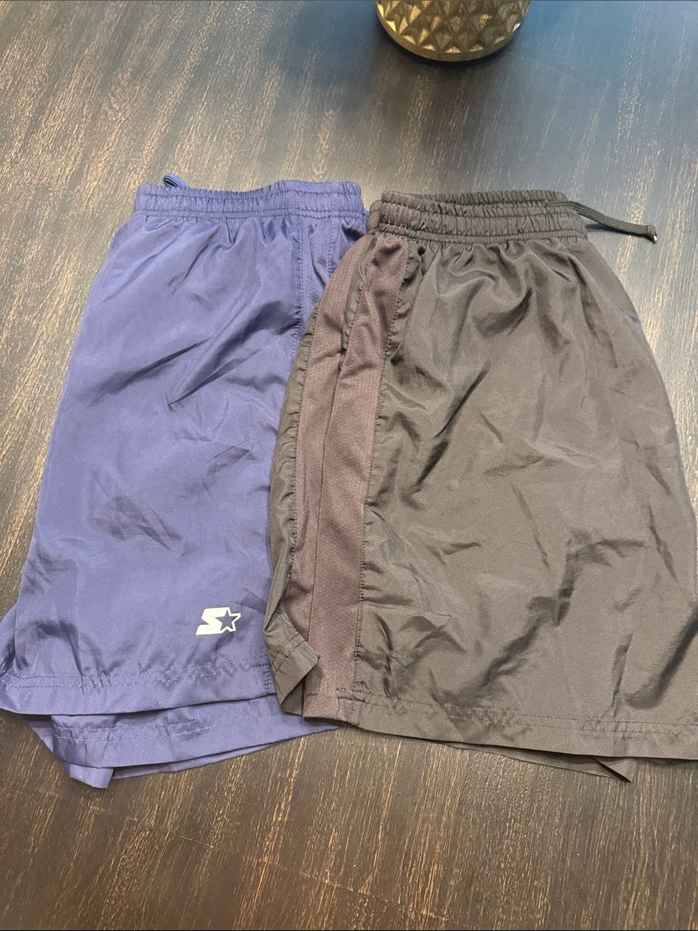 Pair of STARTER Men’s Athletic Shorts — Navy and Black